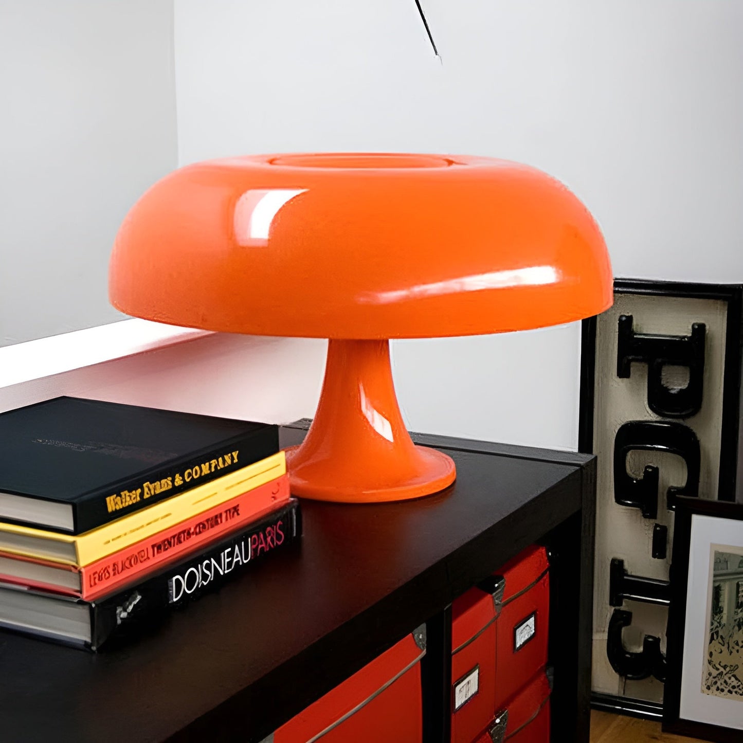PilzGlow- Kabellose Pilzlampe Orange