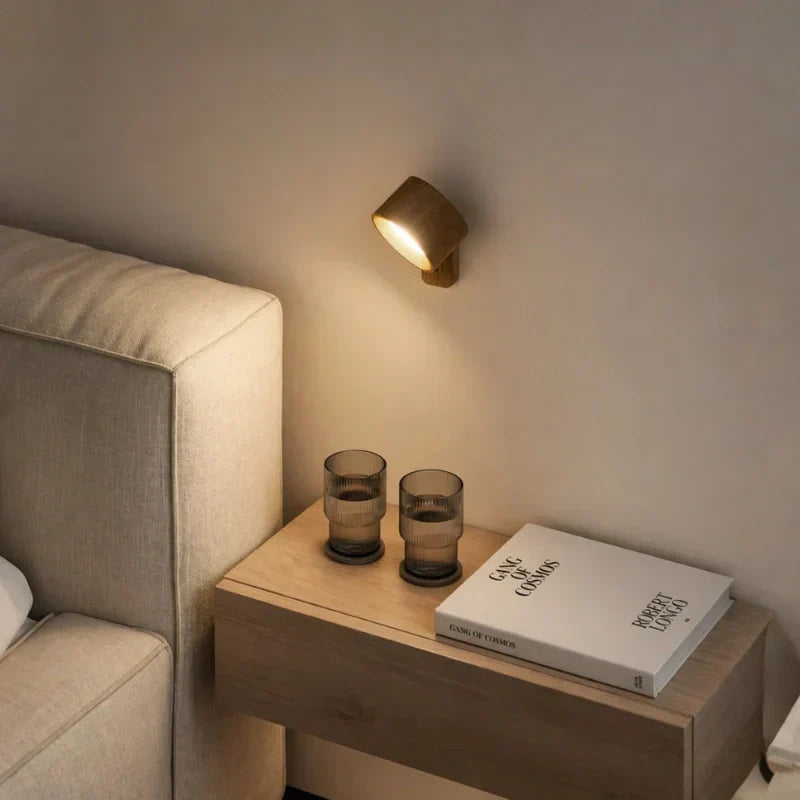 EasyLamp - Kabellose LED Wandleuchte mit 360° Drehung, USB-C Akku & Magnet, dimmbar