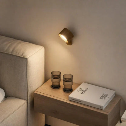 EasyLamp - Kabellose LED Wandleuchte mit 360° Drehung, USB-C Akku & Magnet, dimmbar