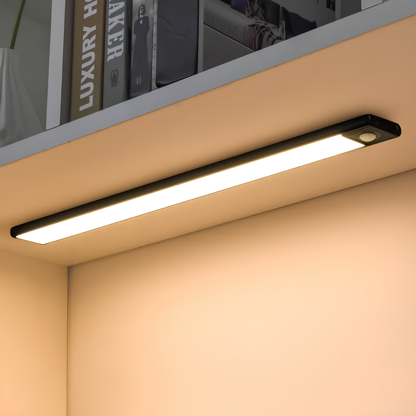 LazyStick - LED Lichtleiste USB wiederaufladbar für Schrank, Küche & Flur