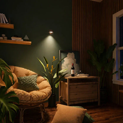 EasyLamp - Kabellose LED Wandleuchte mit 360° Drehung, USB-C Akku & Magnet, dimmbar