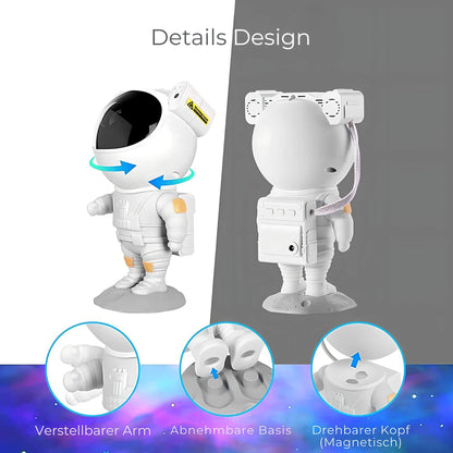 Astronaut Sternenhimmel LED Projektorlampe - Nachttischlampe
