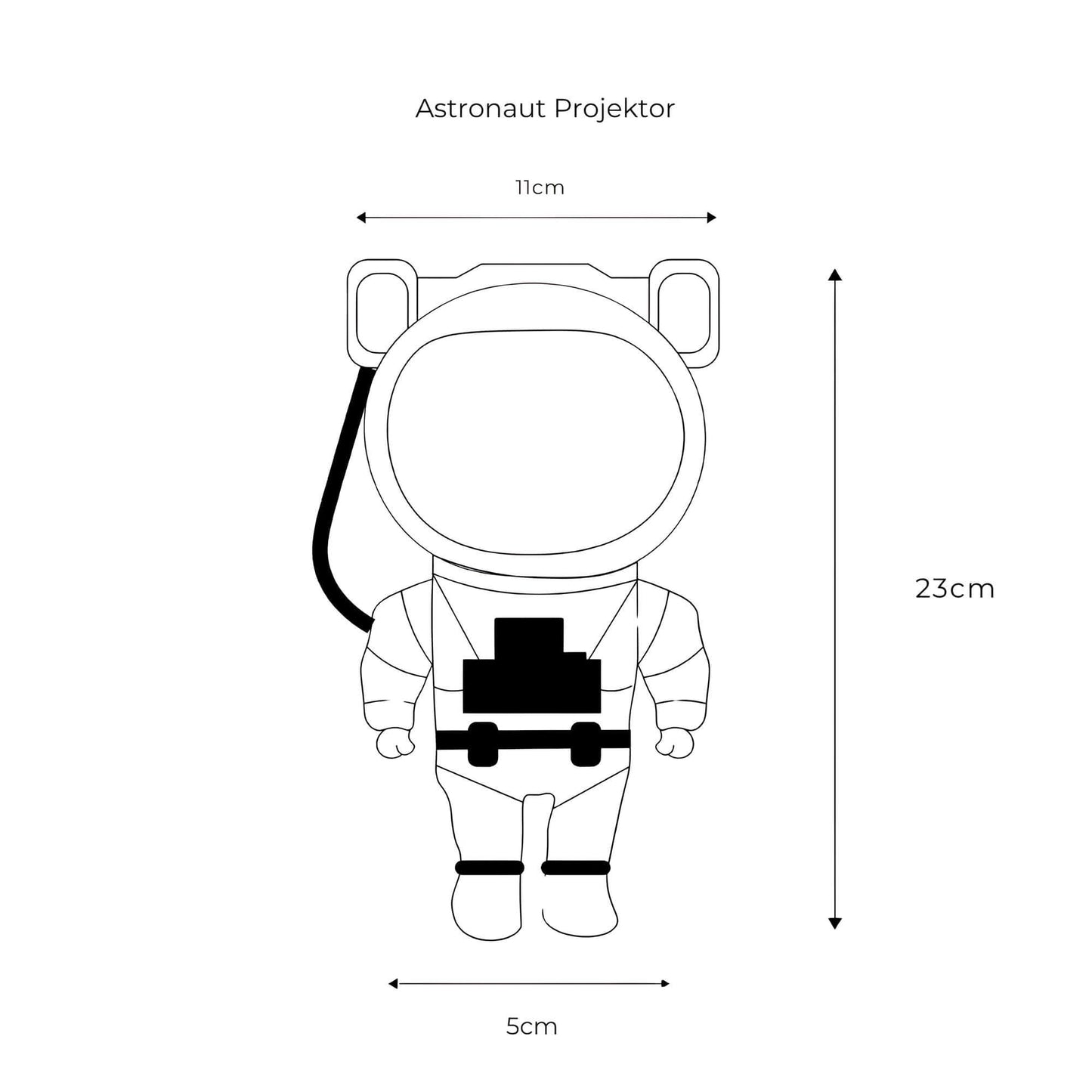 Astronaut Sternenhimmel LED Projektorlampe - Nachttischlampe