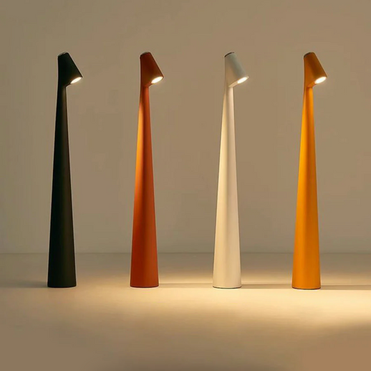 Nordlicht Tischlampe - Kabellose Nachttischlampe und Leselampe mit Akku