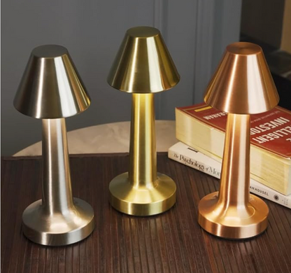 Kabellose Dimmbare LED Akku Tischlampe LuxLampe - Modern über Touch | Wohnzimmer | Leselampe | Nachttischlampe