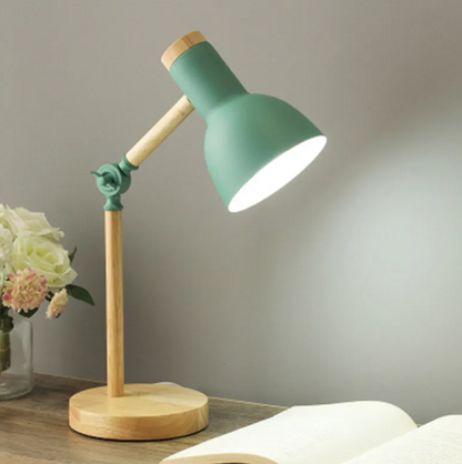 Kinder Tischlampe - Nordische gelbe Kinder Schreibtischlampe - Verstellbare Lampe