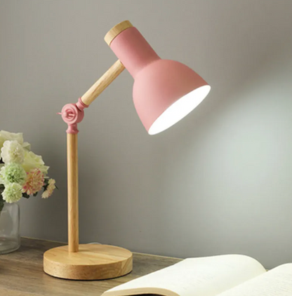 Kinder Tischlampe - Nordische gelbe Kinder Schreibtischlampe - Verstellbare Lampe