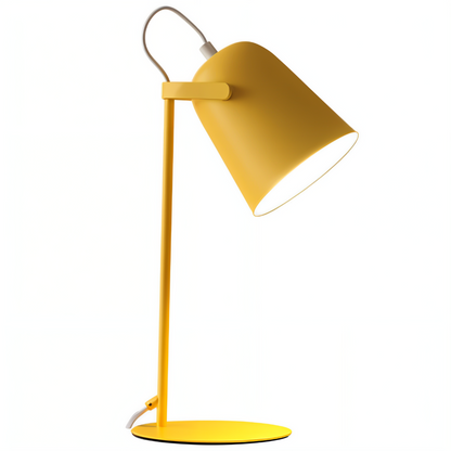 Macaron Tischlampe - Skandinavische gelbe Schreibtischlampe - Verstellbare Lampe