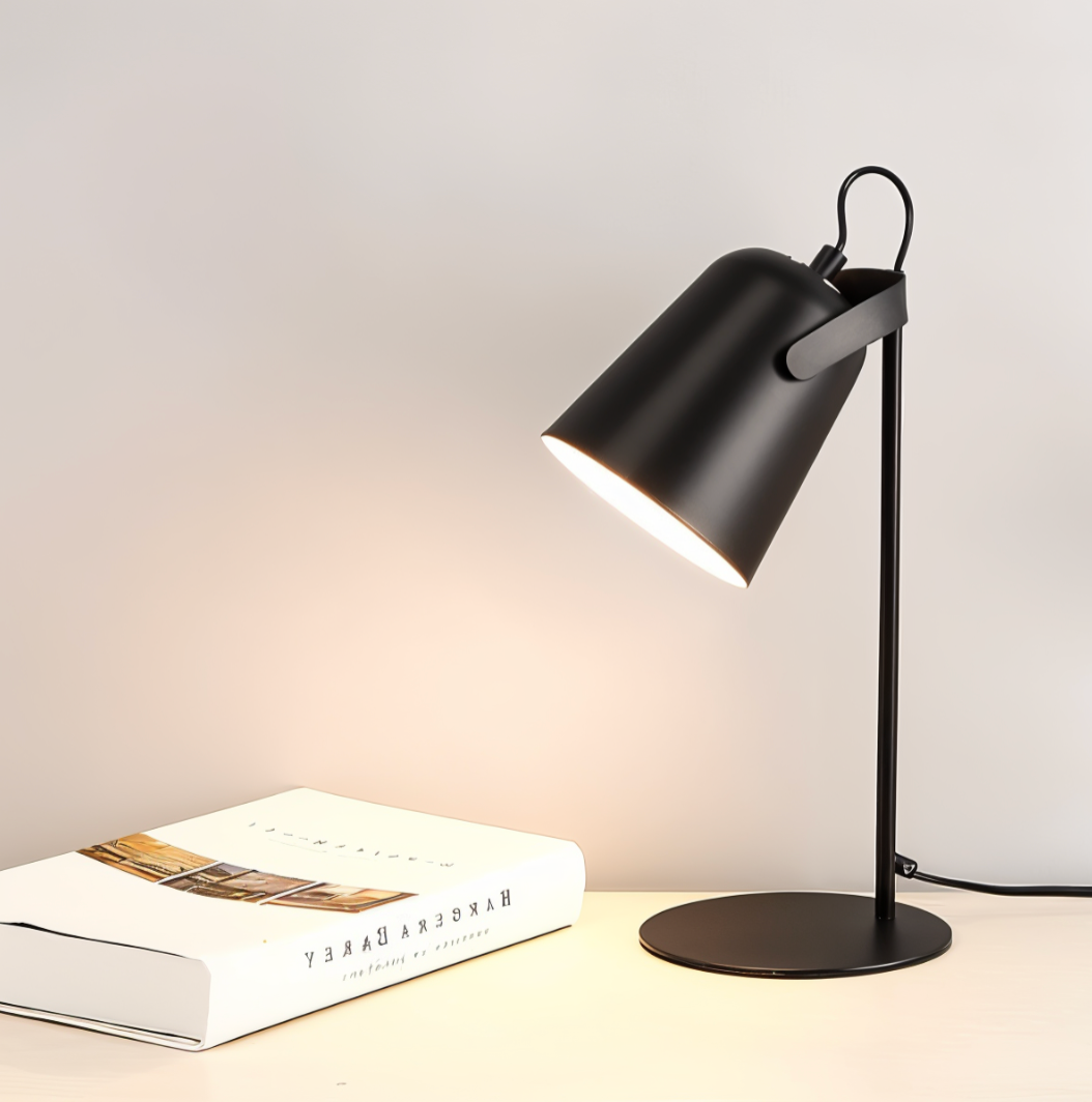 Macaron Tischlampe - Skandinavische gelbe Schreibtischlampe - Verstellbare Lampe