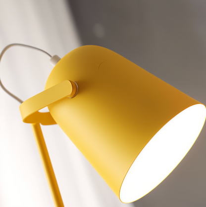 Macaron Tischlampe - Skandinavische gelbe Schreibtischlampe - Verstellbare Lampe