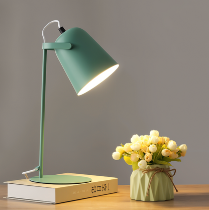 Macaron Tischlampe - Skandinavische gelbe Schreibtischlampe - Verstellbare Lampe