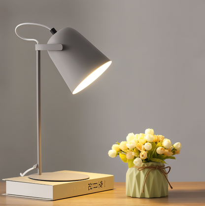 Macaron Tischlampe - Skandinavische gelbe Schreibtischlampe - Verstellbare Lampe
