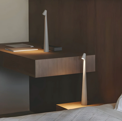 Nordlicht Tischlampe - Kabellose Nachttischlampe und Leselampe mit Akku