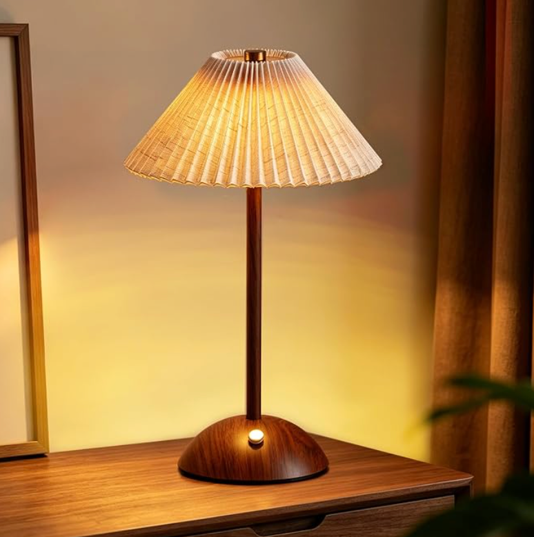 Cordless Rechargeable Table Lamp – Portable Dimmable LED Bedside Lamp, Touch Control, USB-C Charging, Modern Wireless Desk Light for Bedroom, Living Room & Restaurant