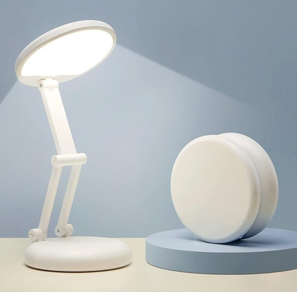 Rechargeable LED Desk Lamp – Portable Dimmable Study Light with Touch Control, Adjustable Brightness, Eye-Caring Reading Lamp for Home Office, Students & Bedroom