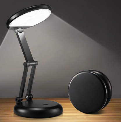 Rechargeable LED Desk Lamp – Portable Dimmable Study Light with Touch Control, Adjustable Brightness, Eye-Caring Reading Lamp for Home Office, Students & Bedroom