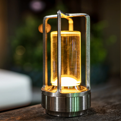 LumiLight Kabellose Tischleuchte - Wasserfest und tragbar Beleuchtet mit Stil und Dimmfunktion