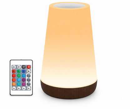 Rechargeable LED Touch Table Lamp – Portable Dimmable Night Light with Color Changing, USB Charging, Eye-Caring Bedside Lamp for Bedroom, Nursery & Home